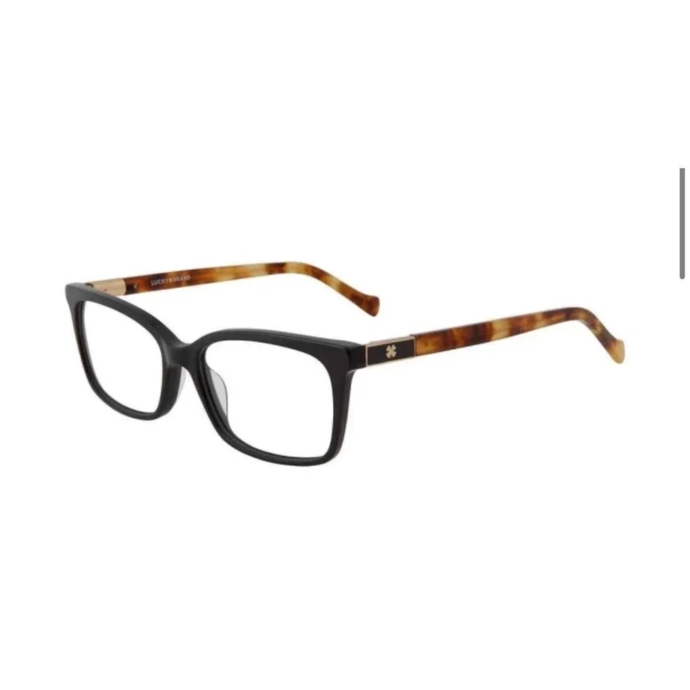 Lucky Brand Women‎ Black Tortoiseshell Square Eyeglasses D224 5416140